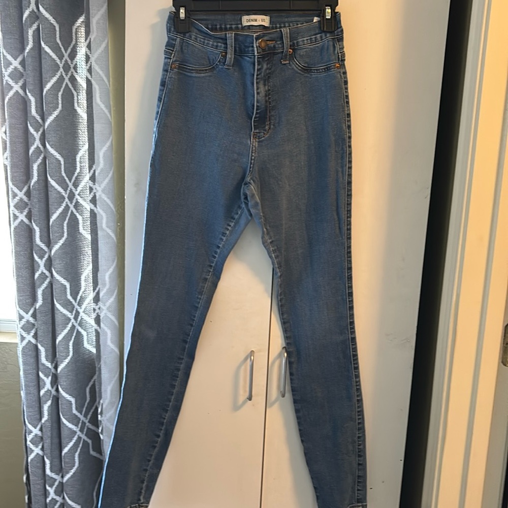 Denim 4 Us Skinny Jeans Size 7, Very Good Condition
